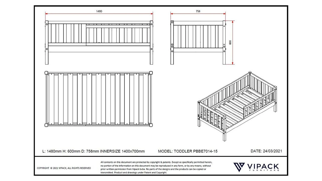 Peuter Bed 70 4 Peuter Bed 70 - Afbeelding 4