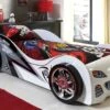 Bed Brap Brap Raceauto -Karlsson Winkel Bed Brap Brap raceauto wit