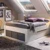 Bed Butiken Met Manden -Karlsson Winkel Bed Butiken met manden alpine wit