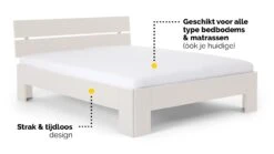 Bed Fresh Met Hoofdbord -Karlsson Winkel Bed Fresh 400 met hoofdbord wit 2