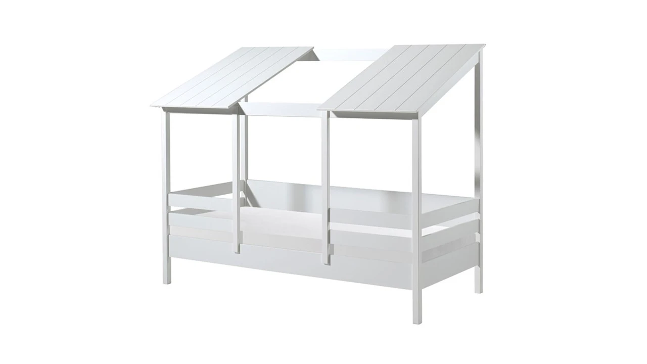 Bed HuisBed Inclusief Vensterbanken En 2 Dakpanelen 2 Bed HuisBed Inclusief Vensterbanken En 2 Dakpanelen - Afbeelding 2