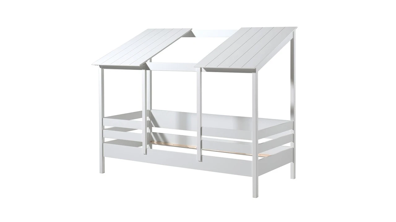 Bed HuisBed Inclusief Vensterbanken En 2 Dakpanelen 3 Bed HuisBed Inclusief Vensterbanken En 2 Dakpanelen - Afbeelding 3