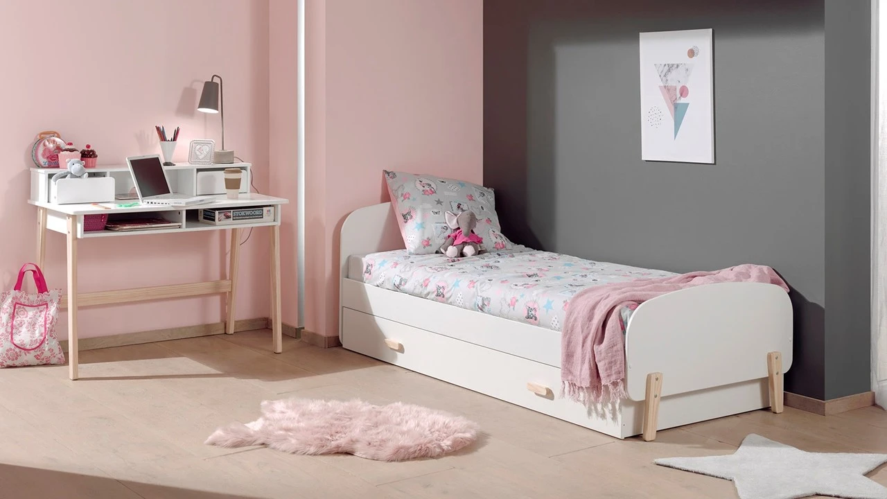 Bed Kiddy Inclusief Slaaplade En Bureau 1 Bed Kiddy Inclusief Slaaplade En Bureau