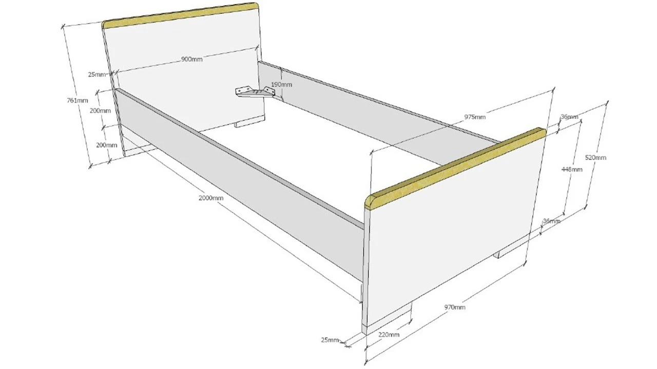 Bed Londen 3 Bed Londen - Afbeelding 3