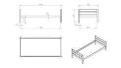Bed Pino Enkel -Karlsson Winkel Bed Pino enkel natuur 2