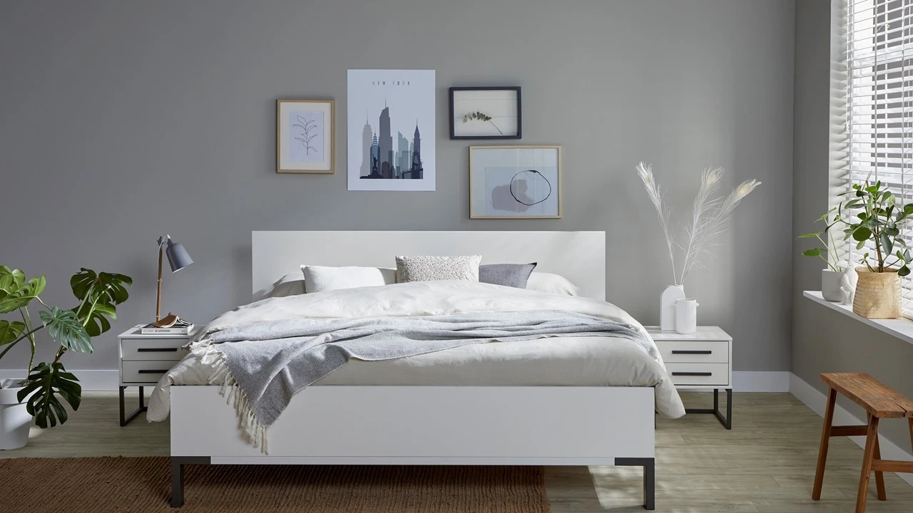 Bed Ragnar Met Hoofbord Hout 2 Bed Ragnar Met Hoofbord Hout - Afbeelding 2