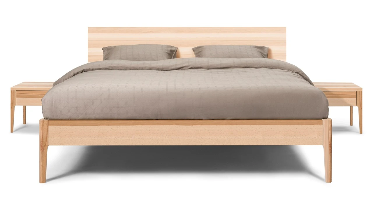 Karlsson Bed Sky Met Hoofdbord En Poten Hout 4 Karlsson Bed Sky Met Hoofdbord En Poten Hout - Afbeelding 4