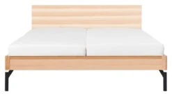 Karlsson Bed Sky Met Hoofdbord Hout En Poten Metaal -Karlsson Winkel Bed Sky beuken met hoofdbord hout en poot metaal beuken 4