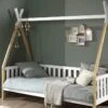 Sofabed Tipi -Karlsson Winkel Bed Tipi verhoogd wit