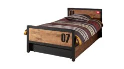 Bestsellers -Karlsson Winkel Bed met slaaplade Daan bruin zwart 1