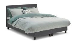 Box Ambra Vlak Met Gestoffeerd Matras -Karlsson Winkel Box Ambra vlak met gestoffeerd matras donkergrijs 2