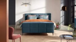 Karlsson Boxspring Attraktiv Trendik Vlak Met Gestoffeerd Matras -Karlsson Winkel Boxspring Attraktiv Trendik vlak met gestoffeerd matras challenger teal 1