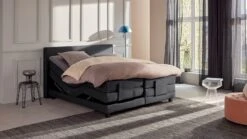 Karlsson Boxspring Autentik Tunn Verstelbaar Met Gestoffeerd Matras -Karlsson Winkel Boxspring Autentik Tunn verstelbaar met gestoffeerd matras anthracite 2