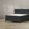 Boxspring Emma Deluxe Classic Vlak Met Gestoffeerd Matras En Poot Zwart -Karlsson Winkel Boxspring Emma Deluxe Classic vlak met gestoffeerd matras en poot zwart dark grey