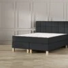 Boxspring Emma Deluxe Elegant Vlak Met Gestoffeerd Matras En Poot Naturel 4 Boxspring Emma Deluxe Elegant Vlak Met Gestoffeerd Matras En Poot Naturel -Karlsson Winkel Boxspring Emma Deluxe Elegant vlak met gestoffeerd matras en poot naturel dark grey