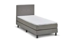 Boxspring Invito Vlak Met Gestoffeerd Matras -Karlsson Winkel Boxspring Invito vlak met gestoffeerd matras lichtgrijs 1