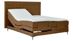 Boxspring Jade Verstelbaar Met Gestoffeerd Matras -Karlsson Winkel Boxspring Jade verstelbaar met gestoffeerd matras cognac 10