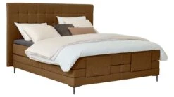 Boxspring Jade Verstelbaar Met Gestoffeerd Matras -Karlsson Winkel Boxspring Jade verstelbaar met gestoffeerd matras cognac 6