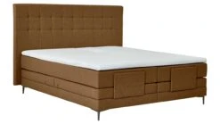 Boxspring Jade Verstelbaar Met Gestoffeerd Matras -Karlsson Winkel Boxspring Jade verstelbaar met gestoffeerd matras cognac 8