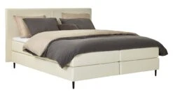 Boxspring Opal Vlak Met Gestoffeerd Matras -Karlsson Winkel Boxspring Opal vlak met gestoffeerd matras ecru 4