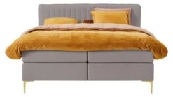 Boxspring Ruby Vlak Met Gestoffeerd Matras -Karlsson Winkel Boxspring Ruby vlak met gestoffeerd matras taupe 5