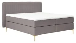 Boxspring Ruby Vlak Met Gestoffeerd Matras -Karlsson Winkel Boxspring Ruby vlak met gestoffeerd matras taupe 6