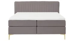 Boxspring Ruby Vlak Met Gestoffeerd Matras -Karlsson Winkel Boxspring Ruby vlak met gestoffeerd matras taupe 7