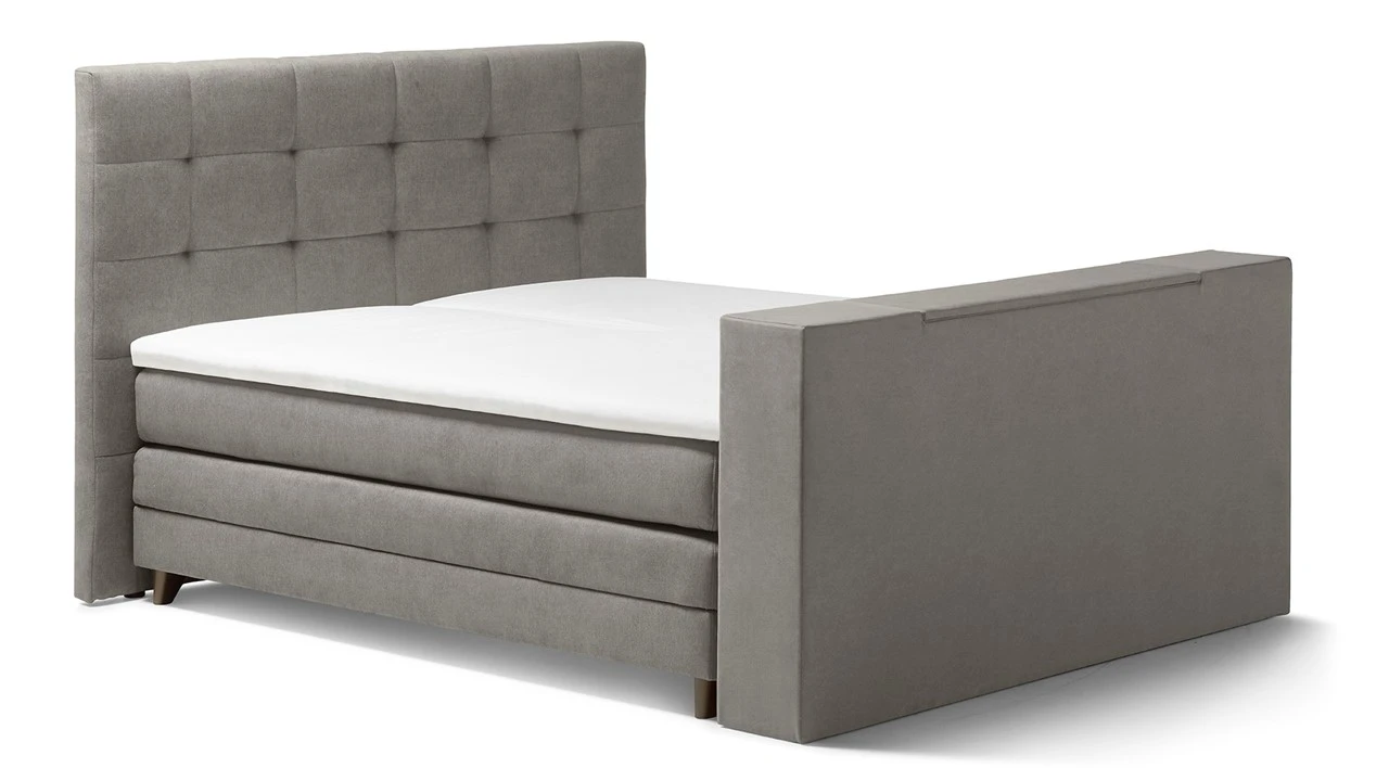 Karlsson Boxspring Unik Varje Verstelbaar Met Gestoffeerd Matras En Voetbord Met Tv-lift 2 Karlsson Boxspring Unik Varje Verstelbaar Met Gestoffeerd Matras En Voetbord Met Tv-lift - Afbeelding 2