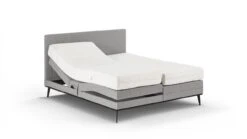 Boxspring Viggo Verstelbaar Met Silver Pocket Deluxe Foam Matras -Karlsson Winkel Boxspring Viggo verstelbaar met Silver Pocket Deluxe Foam matras oakland grijs 3