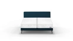 Boxspring Viggo Vlak Met Silver Pocket Deluxe Foam Matras -Karlsson Winkel Boxspring Viggo vlak met Silver Pocket Deluxe Foam matras oakland blauw 5