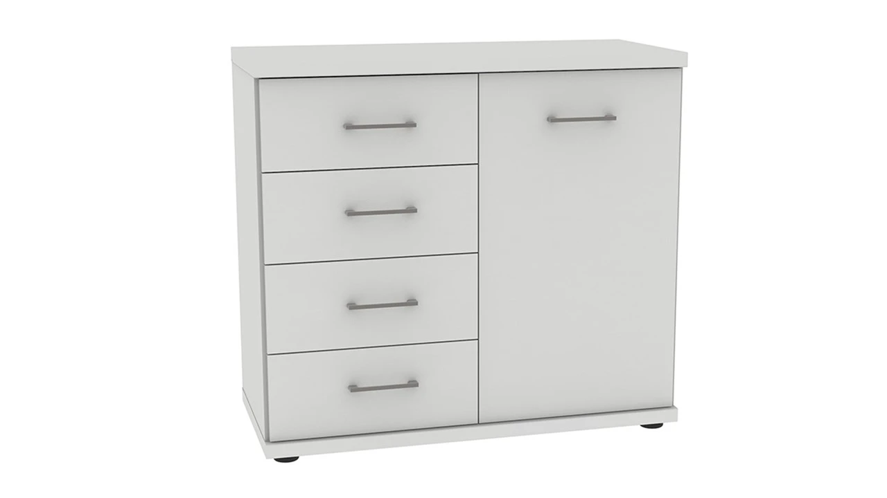 Commode Bienne Met 4 Laden En 1 Deur 1 Commode Bienne Met 4 Laden En 1 Deur