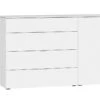 Commode Switchline 4 Laden En 1 Deur -Karlsson Winkel Commode Switchline 4 laden en 1 deur premium wit