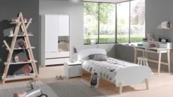 Complete Slaapkamer Kiddy Met Nachtkast, Kast, Bureau En Boekenkast