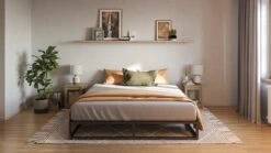 Emma Metal Bed -Karlsson Winkel Emma Metal bed met Essential matras Zwart 1
