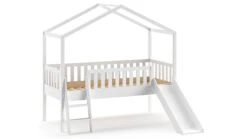 Halfhoogslaper Dallas Als Huis Met Glijbaan 6 Halfhoogslaper Dallas Als Huis Met Glijbaan -Karlsson Winkel Halfhoogslaper Dallas als huis met glijbaan wit 2