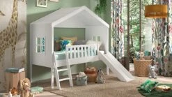 Halfhoogslaper HuisBed Met Glijbaan