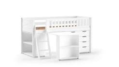 Halfhoogslaper Scott Met Bureau, Boekenkast En Commode 8 Halfhoogslaper Scott Met Bureau, Boekenkast En Commode -Karlsson Winkel Halfhoogslaper Scott met bureau boekenkast en commode wit 1