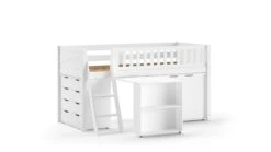 Halfhoogslaper Scott Met Bureau En 2 Commodes 8 Halfhoogslaper Scott Met Bureau En 2 Commodes -Karlsson Winkel Halfhoogslaper Scott met bureau en 2 commodes wit 1