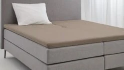 Hoeslaken Kayori Jersey Kyoto Splittopper -Karlsson Winkel Hoeslaken Jersey Kyoto splittopper taupe 1