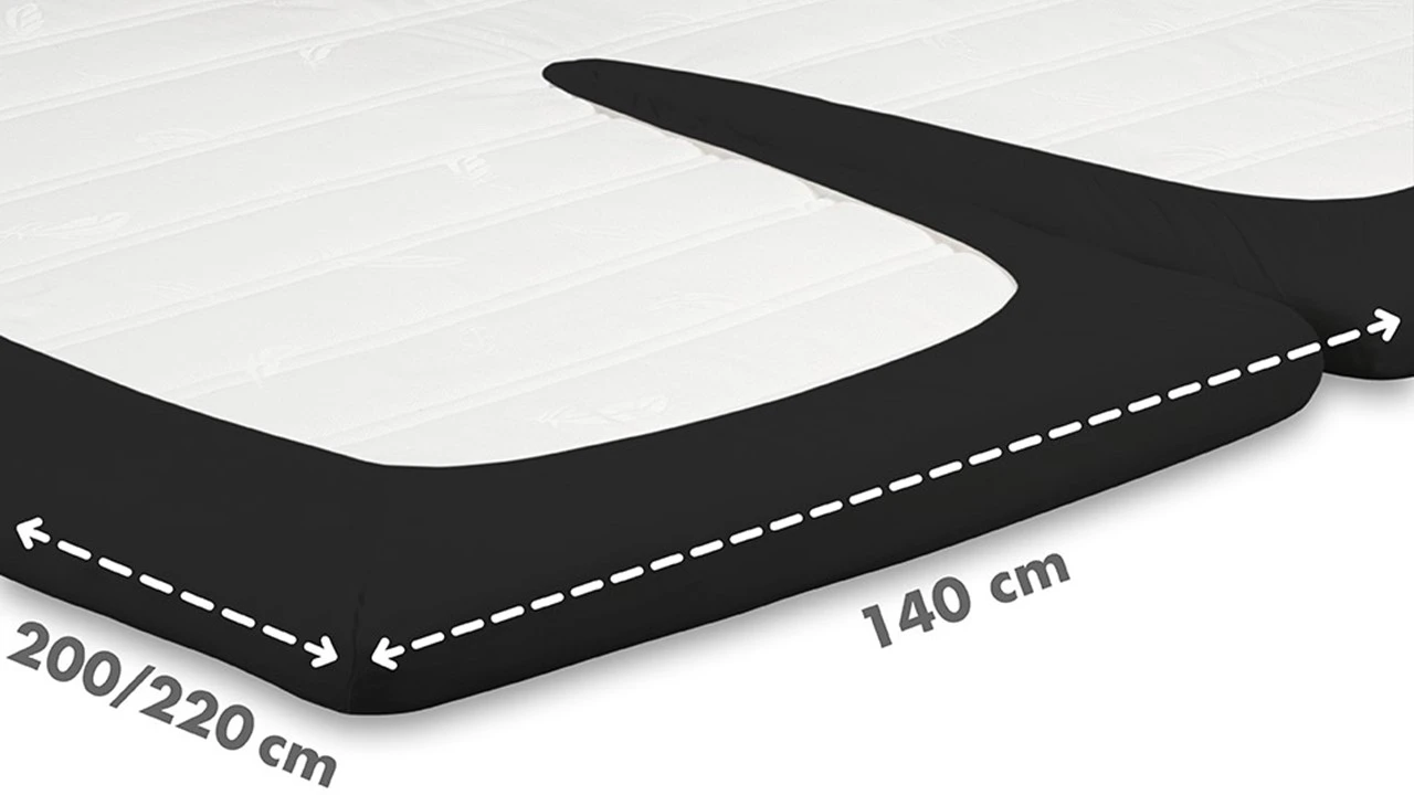 Hoeslaken Beter Bed Select Jersey Splittopper 2 Hoeslaken Beter Bed Select Jersey Splittopper - Afbeelding 2