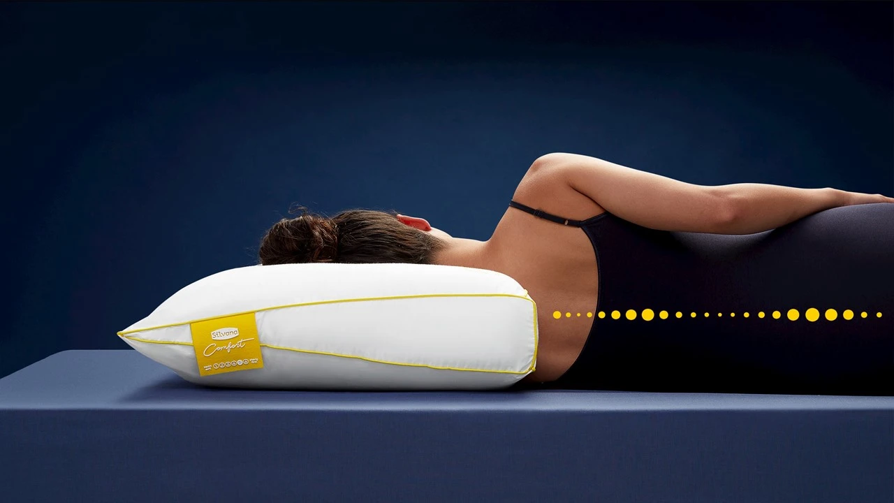 Hoofdkussen Silvana Comfort Geel 3 Hoofdkussen Silvana Comfort Geel - Afbeelding 3