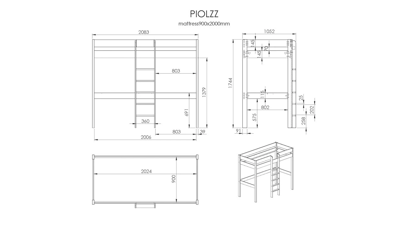 Hoogslaper Pino Hoog 3 Hoogslaper Pino Hoog - Afbeelding 3