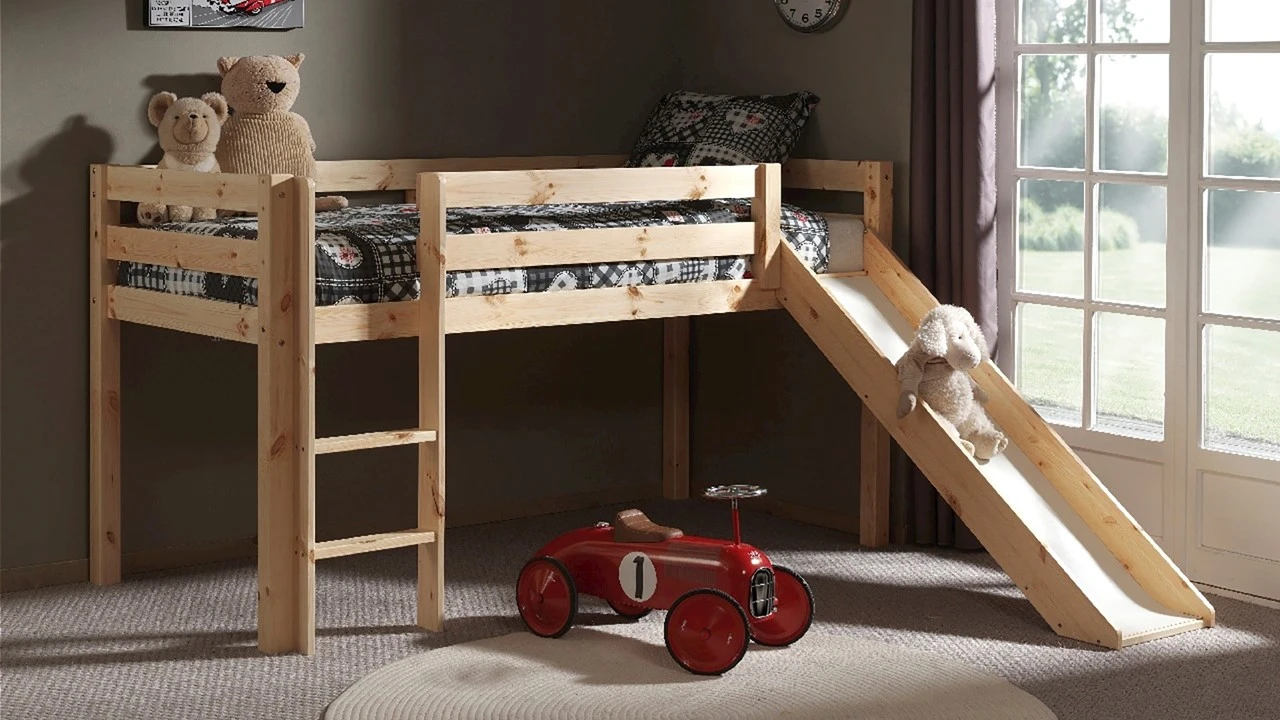 Hoogslaper Pino Met Glijbaan 1 Hoogslaper Pino Met Glijbaan