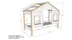 HuisBed Babs 90 -Karlsson Winkel Huisbed Babs 90 wit 3