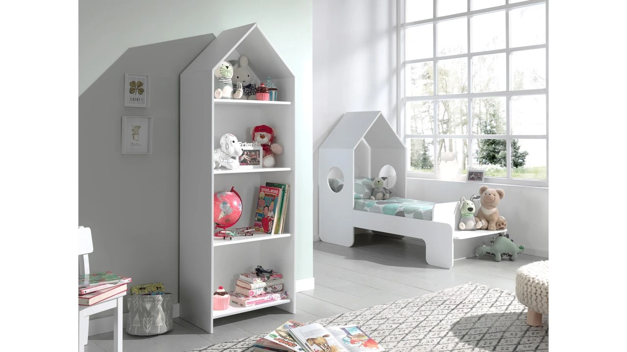 Bed Casami Met Open Kast 1 Bed Casami Met Open Kast