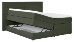 Opbergboxspring Pearl Vlak Met Gestoffeerd Matras -Karlsson Winkel Opbergboxspring Pearl vlak met gestoffeerd matras hunter 9