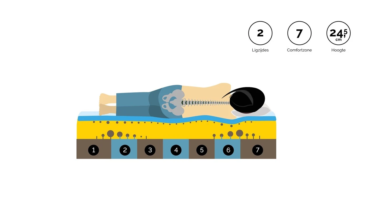 Pocketveermatras Gold Pocket Foam 8 Pocketveermatras Gold Pocket Foam - Afbeelding 8