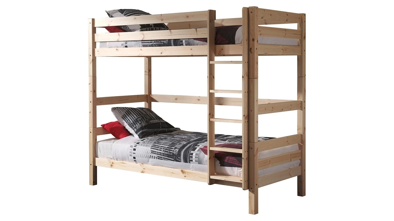 Stapelbed Pino 180 Cm Hoog 2 Stapelbed Pino 180 Cm Hoog - Afbeelding 2