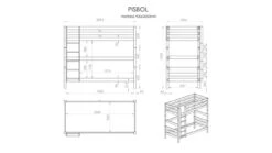 Stapelbed Pino 180 Cm Hoog 5 Stapelbed Pino 180 Cm Hoog -Karlsson Winkel Stapelbed Pino 180 cm hoog natuur 2