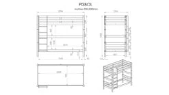 Stapelbed Pino Hoog -Karlsson Winkel Stapelbed Pino grijs 2